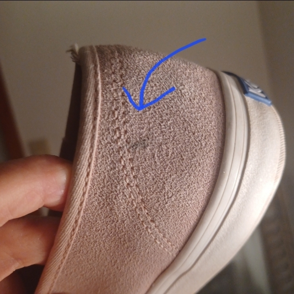 Keds Double Decker Suede Taupe Pink Dream Foam Slip-On Sneaker 8 Loafer preppy - Picture 12 of 12